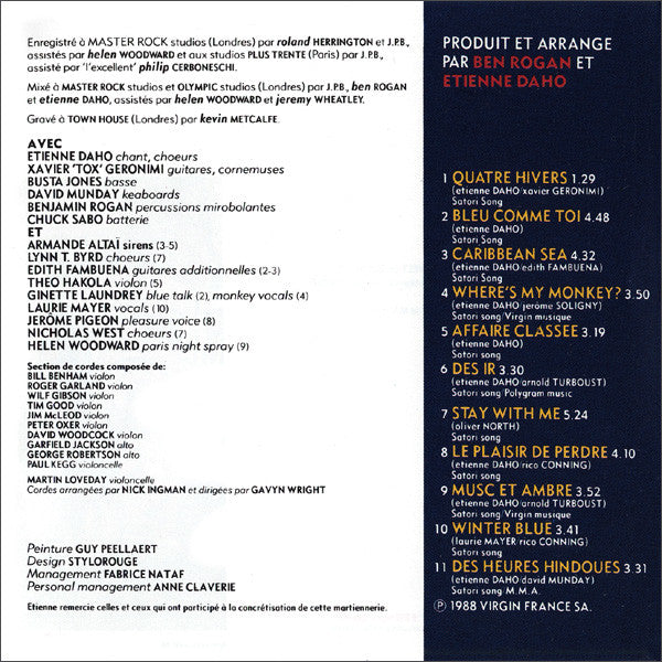 Etienne Daho : Pour Nos Vies Martiennes (CD, Album, RE)