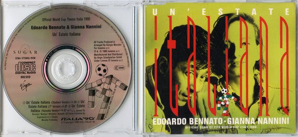 Edoardo Bennato & Gianna Nannini : Un'Estate Italiana (CD, Maxi)
