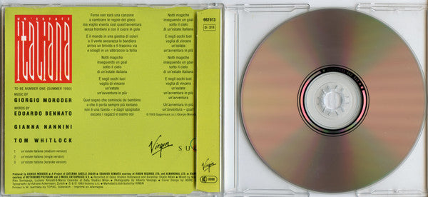 Edoardo Bennato & Gianna Nannini : Un'Estate Italiana (CD, Maxi)