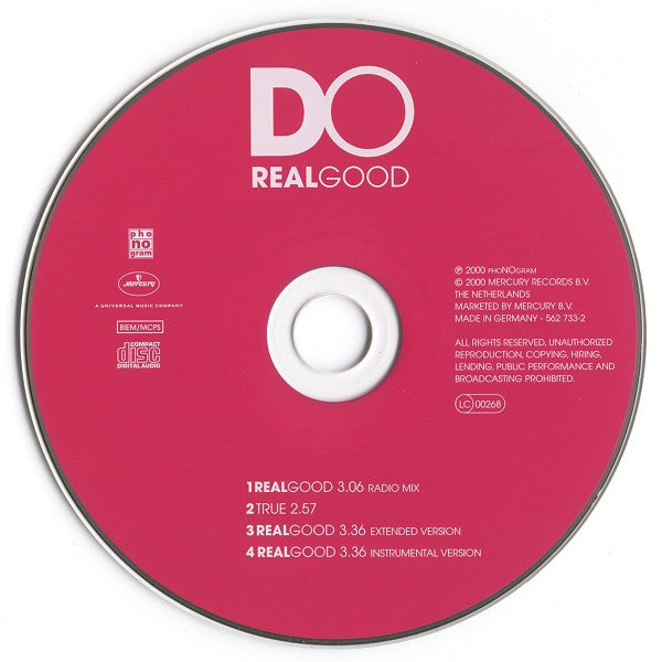 Do : Real Good (CD, Maxi)
