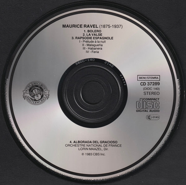 Maurice Ravel - Lorin Maazel, Orchestre National De France : Bolero / La Valse / Rapsodie Espagnole / Alborada Del Gracioso (CD)