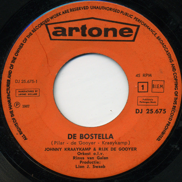 Johnny & Rijk : De Bostella (7", Single)