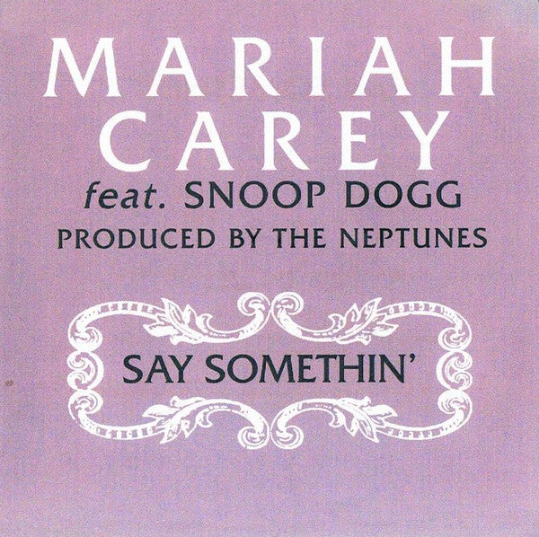 Mariah Carey : Say Somethin' (CDr, Single, Promo)
