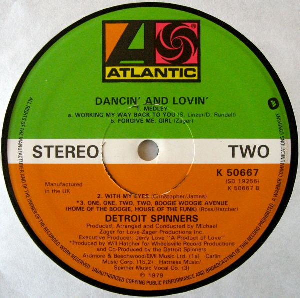 Spinners : Dancin' And Lovin' (LP, Album)