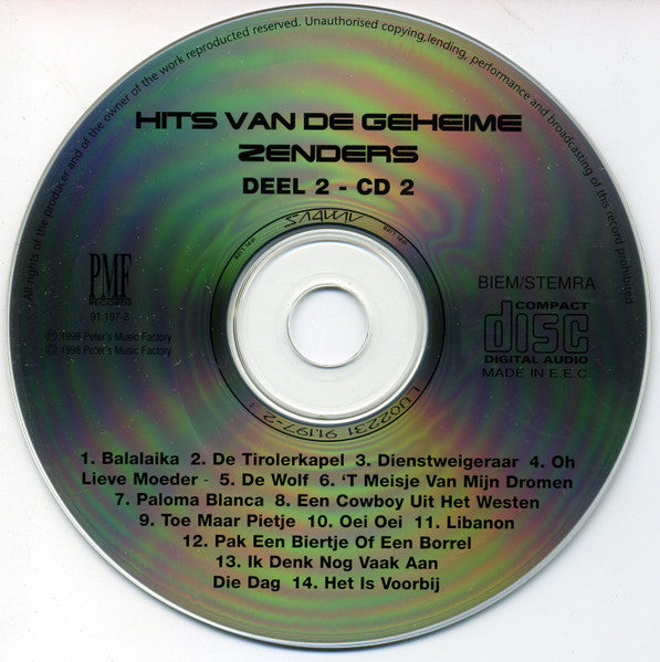 Various : Hits Van De Geheime Zenders Deel 2 (3xCD, Comp)