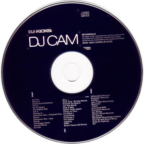 DJ Cam : DJ-Kicks: (CD, Mixed)