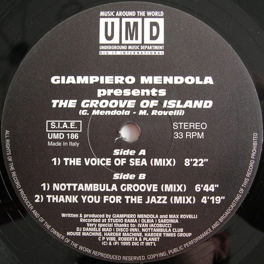Giampiero Mendola : The Groove Of Island (12")
