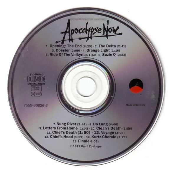 Carmine Coppola And Francis Ford Coppola : Apocalypse Now (Original Motion Picture Soundtrack) (CD, Album, RE)