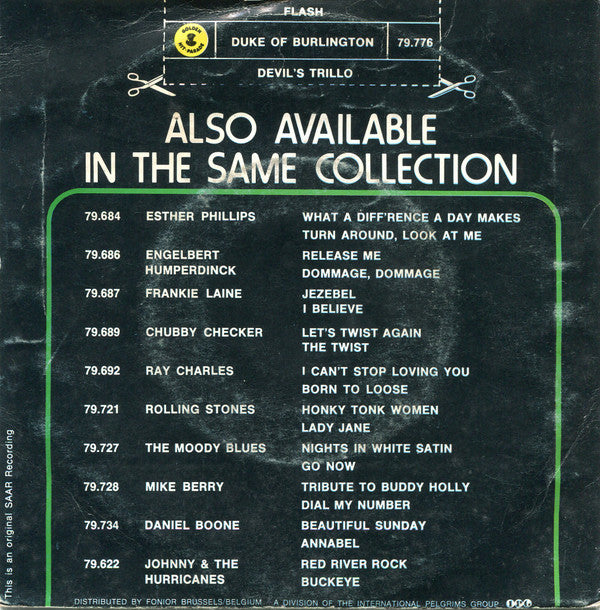 The Duke Of Burlington : Flash / Devil's Trillo (7", Single)