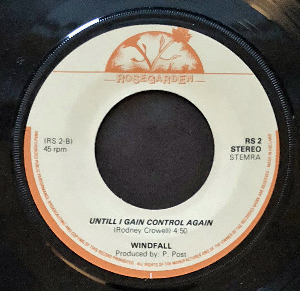 Windfall (10) : Let Your Love Flow / Till I Gain Control Again (7", Single)