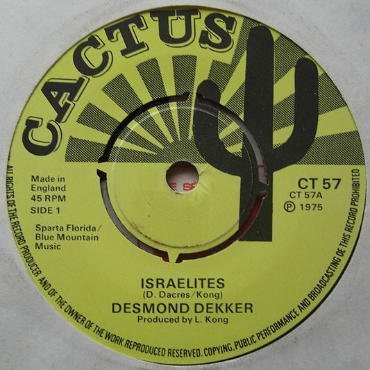 Desmond Dekker : Israelites (7", Single, 4 P)
