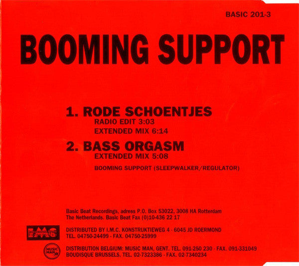 Booming Support : Rode Schoentjes (CD, Single)