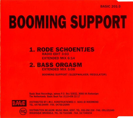 Booming Support : Rode Schoentjes (CD, Single)