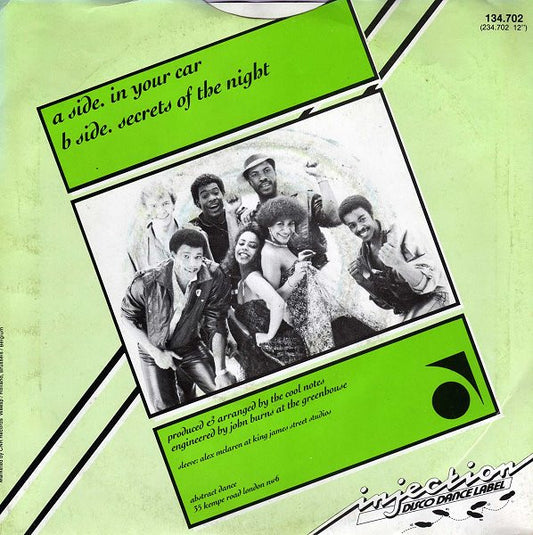 The Cool Notes : In Your Car (7", Single)