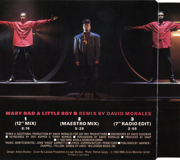 Snap! : Mary Had A Little Boy (Remix) (CD, Maxi)