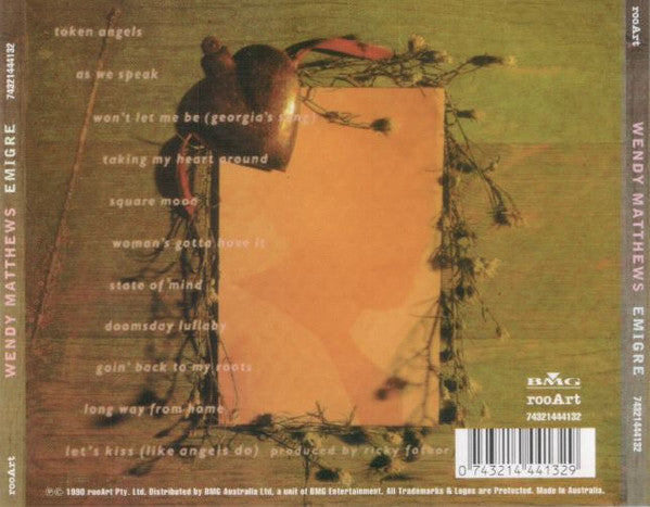 Wendy Matthews : Emigré (CD, Album, RE)