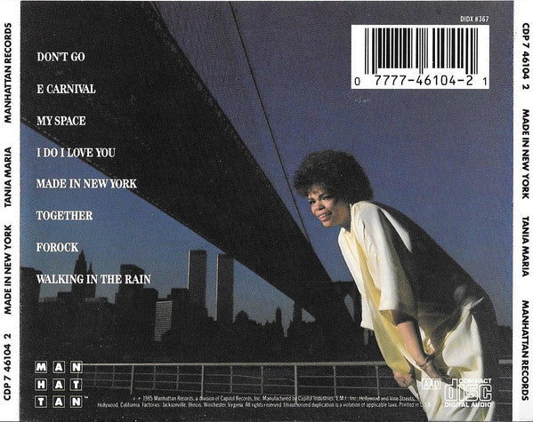 Tania Maria : Made In New York (CD, Album)