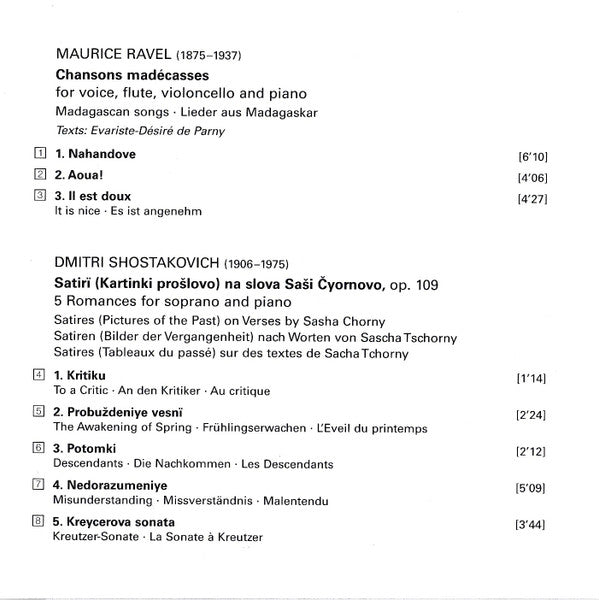 Magdalena Kožená : Songs = Lieder = Chansons = Canzoni = Песни (CD, Album)
