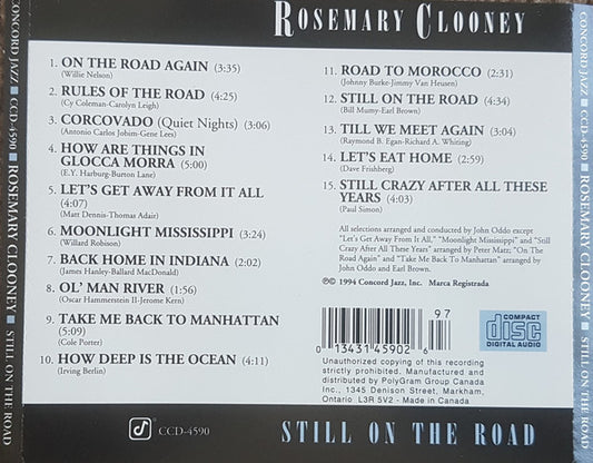 Rosemary Clooney : Still On The Road (CD, Album)