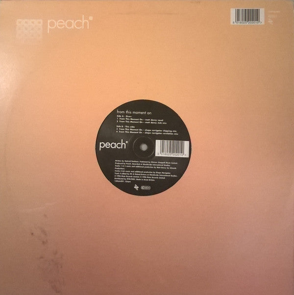 Peach : From This Moment On (12", Single)
