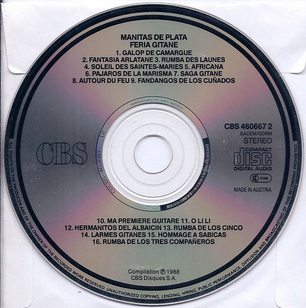 Manitas De Plata : Feria Gitane (CD, Comp)