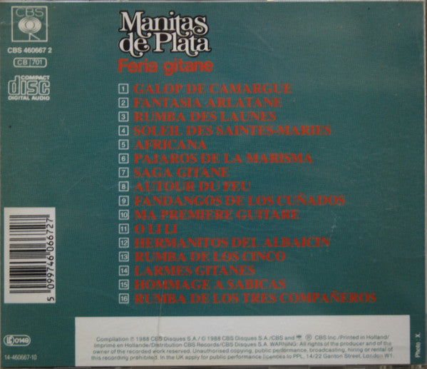 Manitas De Plata : Feria Gitane (CD, Comp)