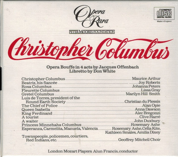 Jacques Offenbach - London Mozart Players, Alun Francis : Christopher Columbus (2xCD, Album + Box)