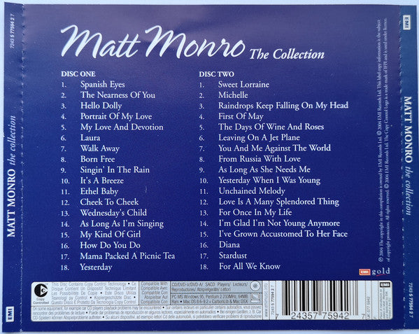 Matt Monro : The Collection (2xCD, Comp)