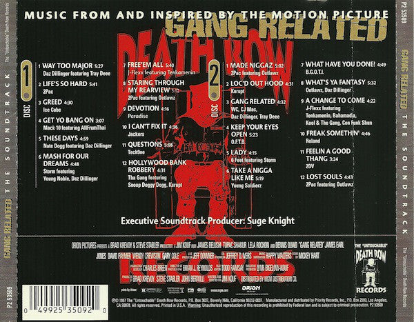 Various : Gang Related - The Soundtrack (2xCD, Comp)