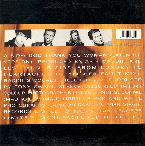 Culture Club : God Thank You Woman (12", Single)