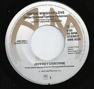 Jeffrey Osborne : On The Wings Of Love (7", Single)