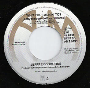 Jeffrey Osborne : On The Wings Of Love (7", Single)