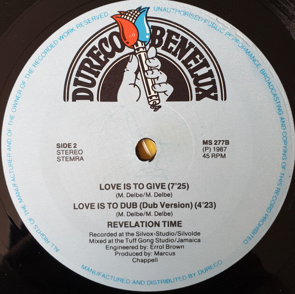 Revelation Time : Captain Dread (12")