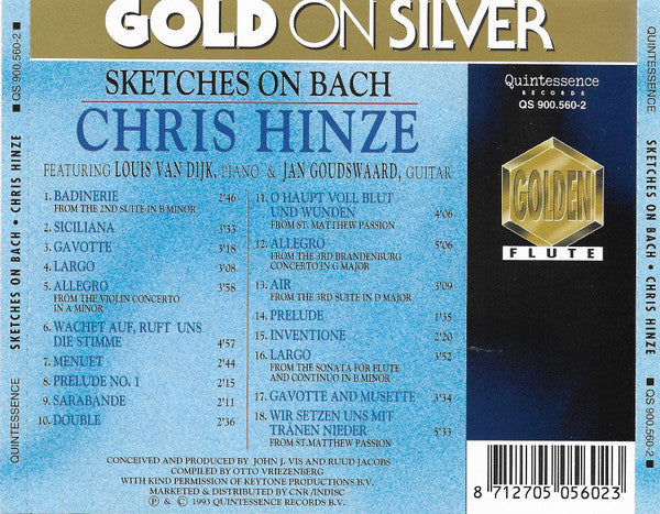Chris Hinze : Sketches On Bach  (CD, Comp)