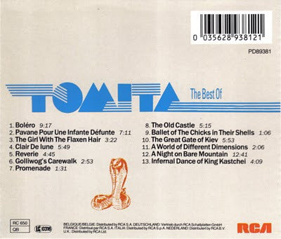 Tomita : The Best Of (CD, Comp, RP)