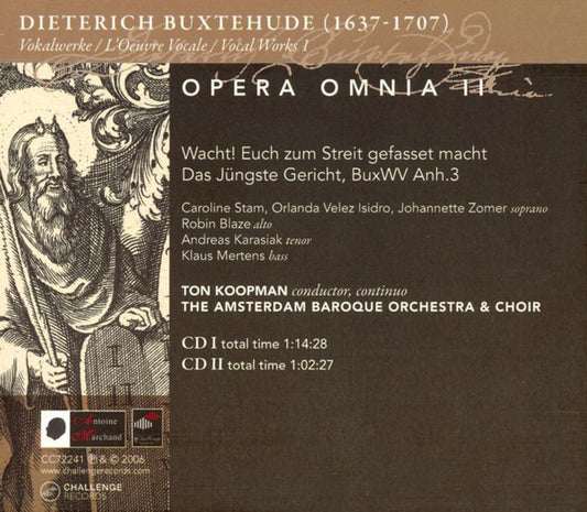 Dieterich Buxtehude - Ton Koopman : Wacht! Euch Zum Streit Gefasset Macht Das Jüngste Gericht (Vocal Works 1) (2xCD, Album)
