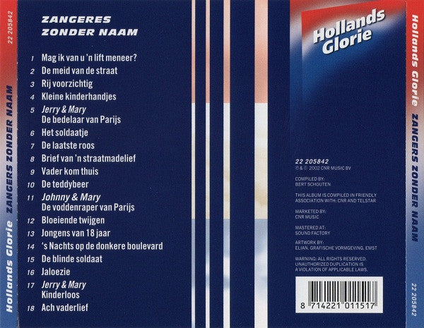 Zangeres Zonder Naam : Zangeres Zonder Naam (CD, Comp)