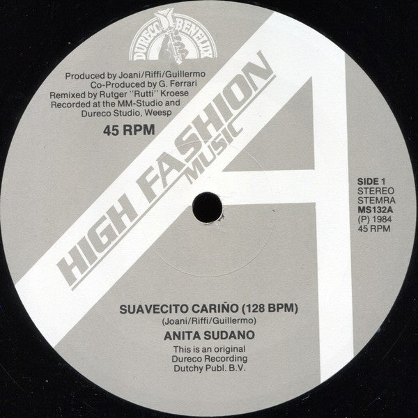 Anita Sudano : Suavecito Cariño (Summer Song '84) (12", Maxi)