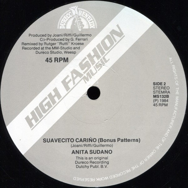 Anita Sudano : Suavecito Cariño (Summer Song '84) (12", Maxi)