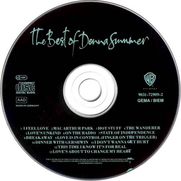 Donna Summer : The Best Of Donna Summer (CD, Comp, RE)