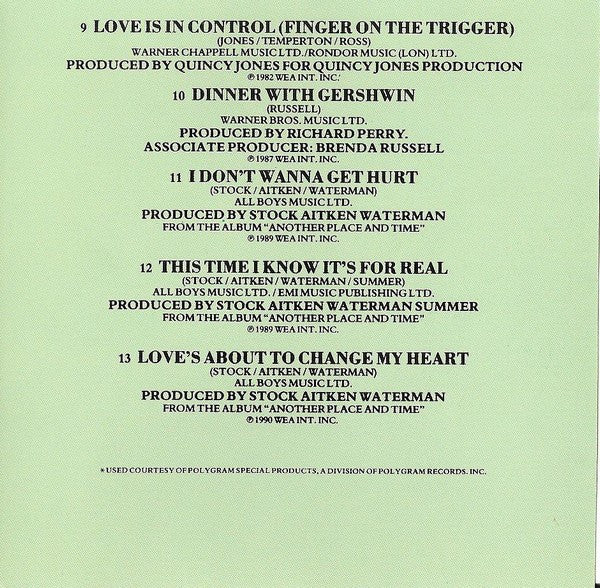 Donna Summer : The Best Of Donna Summer (CD, Comp, RE)