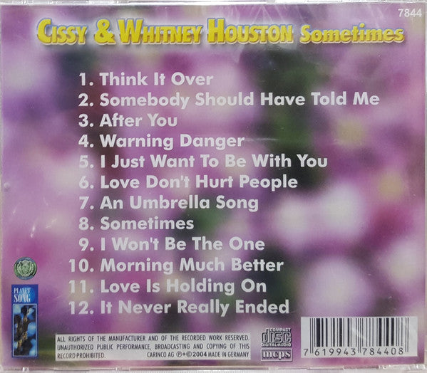 Cissy Houston & Whitney Houston : Sometimes (CD, Comp)