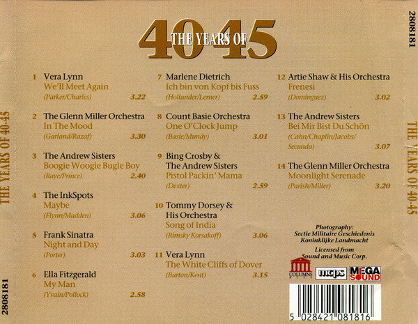 Various : The Years Of 40-45 (CD, Comp)