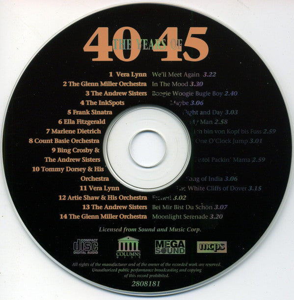 Various : The Years Of 40-45 (CD, Comp)