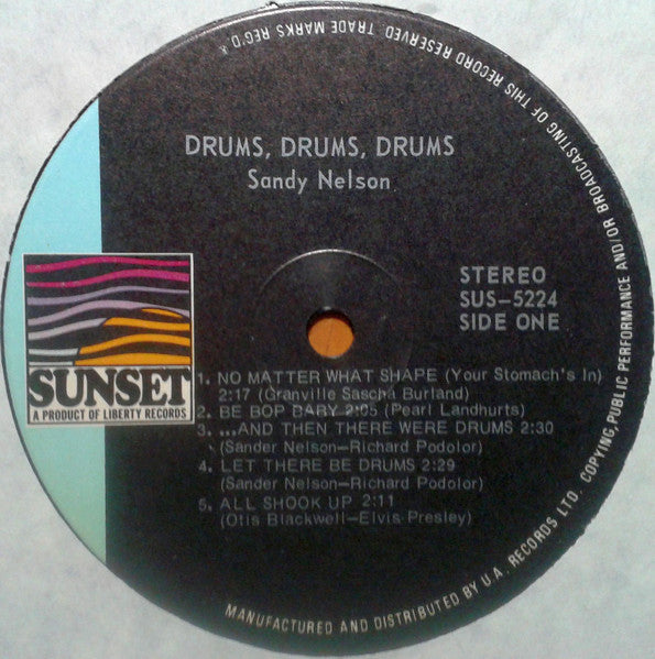 Sandy Nelson : Drums, Drums, Drums (LP, Comp)