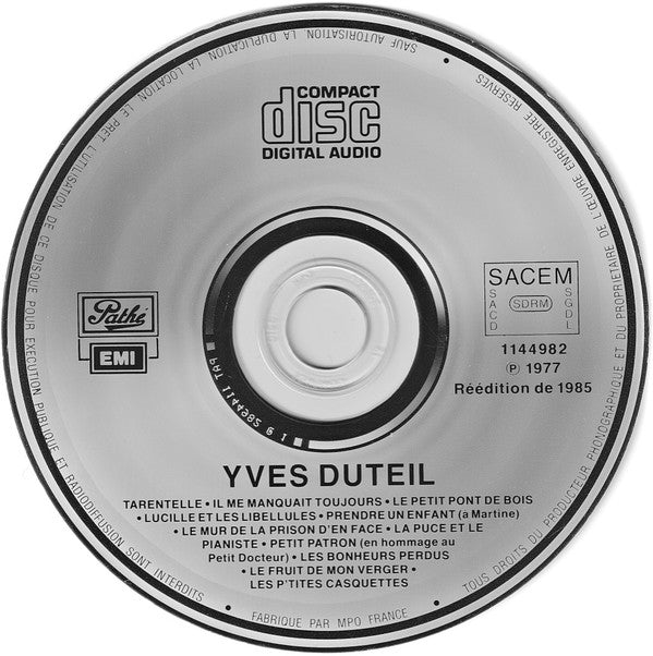Yves Duteil : Yves Duteil (CD, Album, RE)