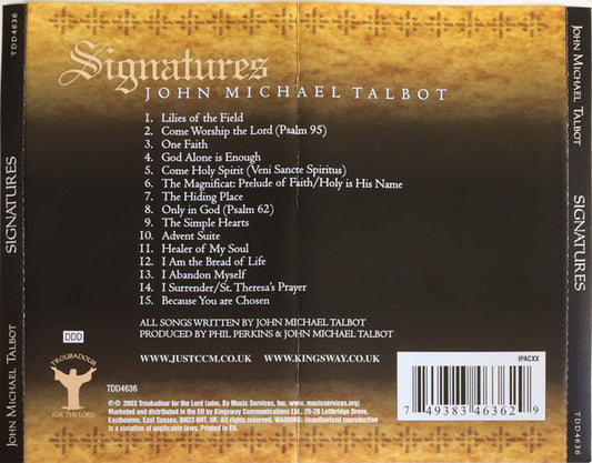 John Michael Talbot : Signatures (CD, Album)