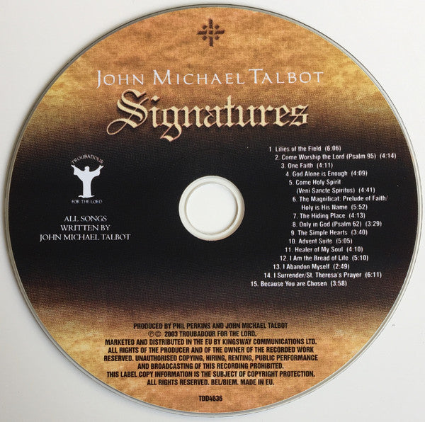 John Michael Talbot : Signatures (CD, Album)