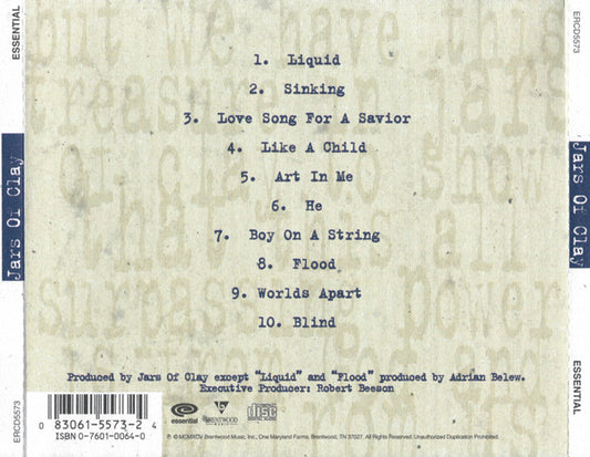 Jars Of Clay : Jars Of Clay (CD, Album)