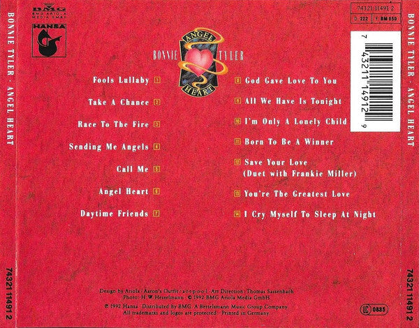 Bonnie Tyler : Angel Heart (CD, Album)